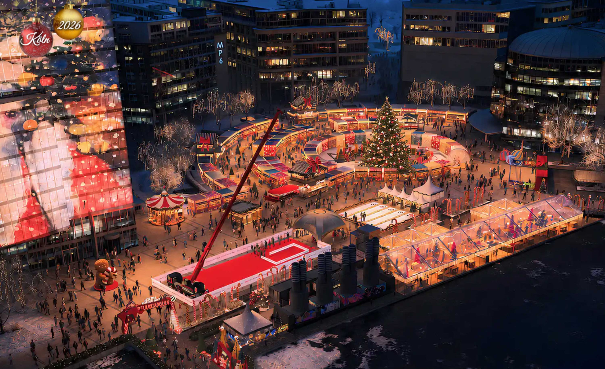 Santas Weihnachtsmarkt im MediaPark  